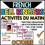 activités du matin littératie math halloween