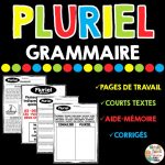 pluriel grammaire