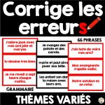 grammaire - corrige les erreurs