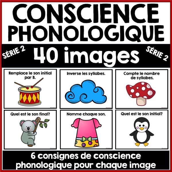 Conscience phonologique - Série 2 - 40 images - Les sons