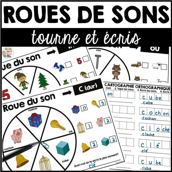 Roues de sons - Tourne et écris