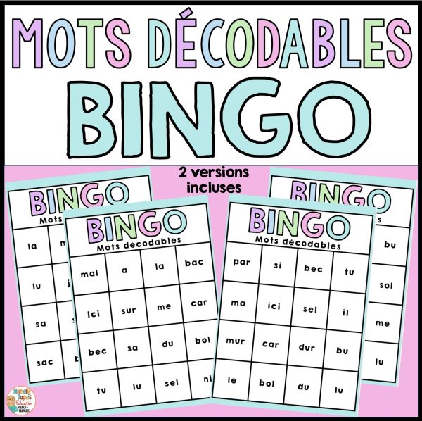 Bingo de mots décodables