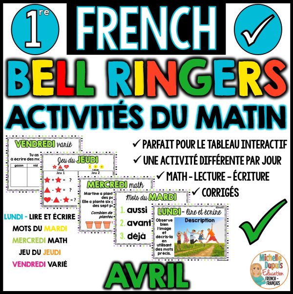 Activités du matin AVRIL - 1re année