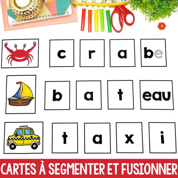 Cartes à segmenter et fusionner (sons et lecture)