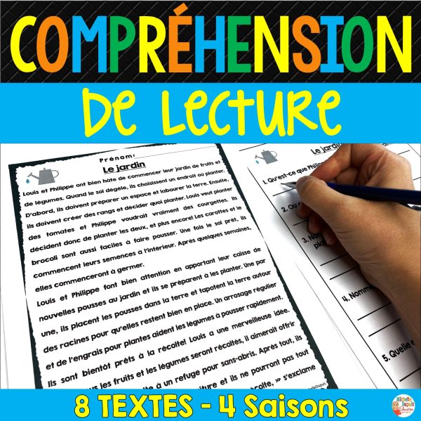 Compréhension de lecture - 8 textes - 4 saisons