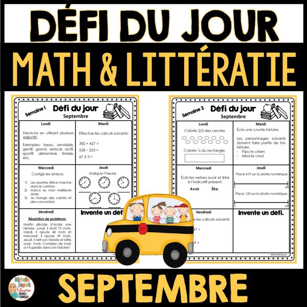 Défi du jour - Septembre