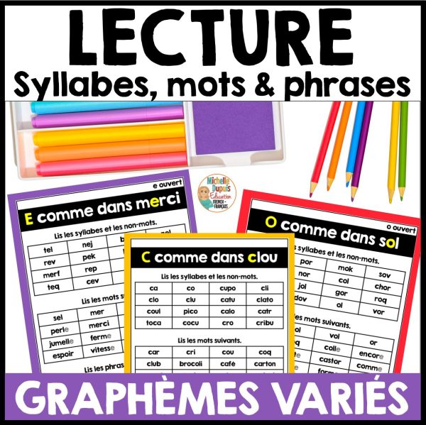 Lecture de syllabes, de mots et de phrases