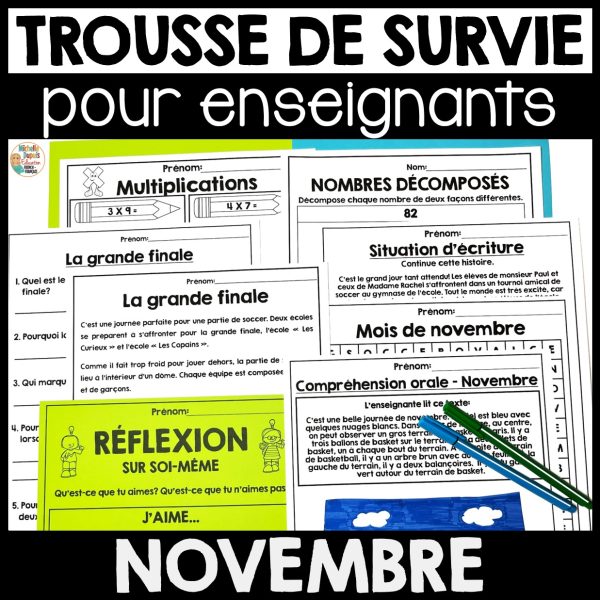 Trousse de survie - Novembre (sports & activités)