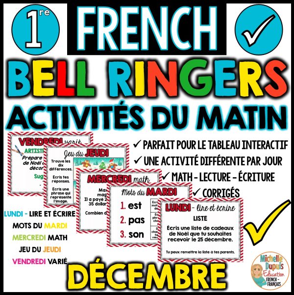 Activités du matin Décembre - 1re année