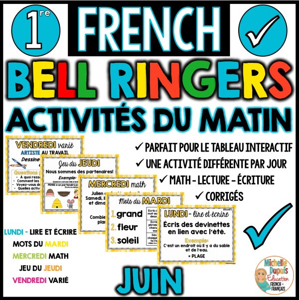 Activités du matin JUIN - 1re année