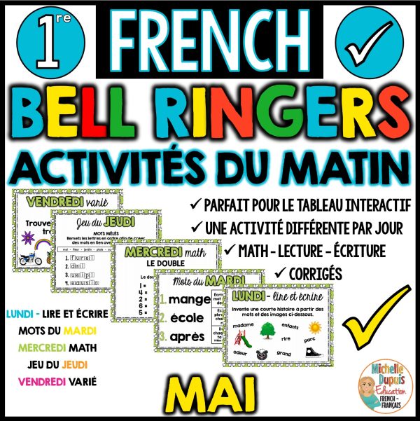 Activités du matin MAI - 1re année