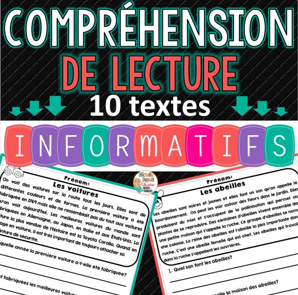 Textes informatifs - Compréhension de lecture