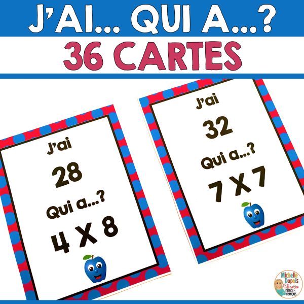 J'ai - Qui a? (multiplications)