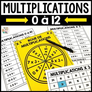 Multiplications 0 à 12