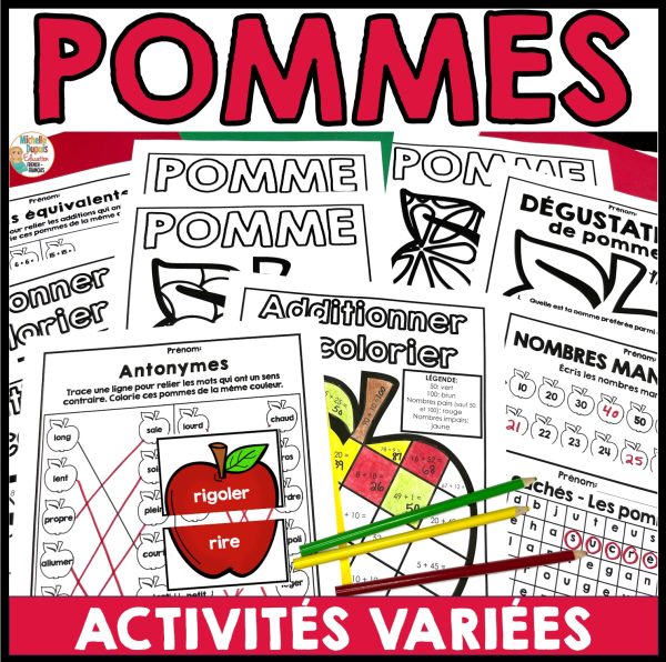 Les pommes - Activités variées et coloriage