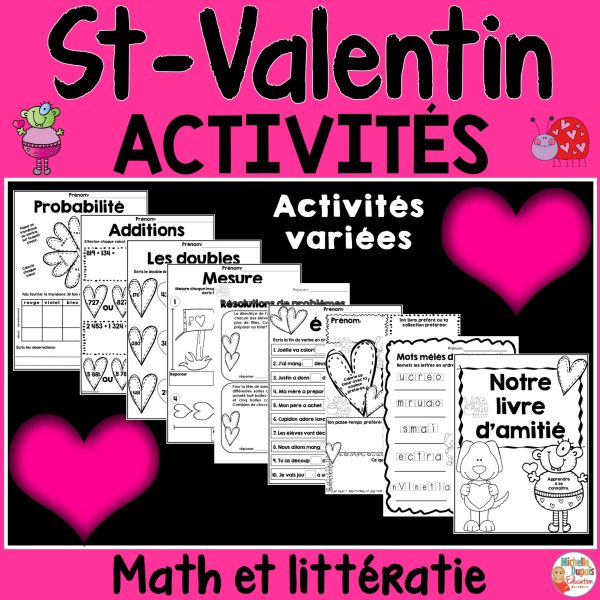 Saint-Valentin Math et Littératie