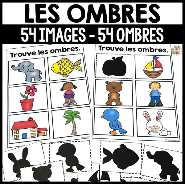 Associe (ombres & images) Discrimination visuelle