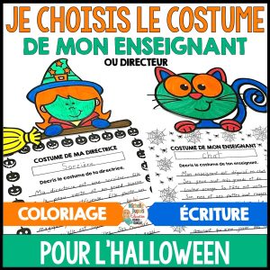 Choisis le costume de ton enseignant ou directeur