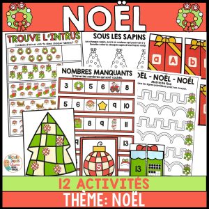 Activités & centres de Noël (alphabet, nombre, motricité, etc)