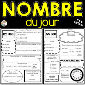 Nombre du jour - 5 et 6 chiffres