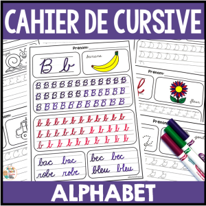 Cahier de cursive - Écriture de l'alphabet